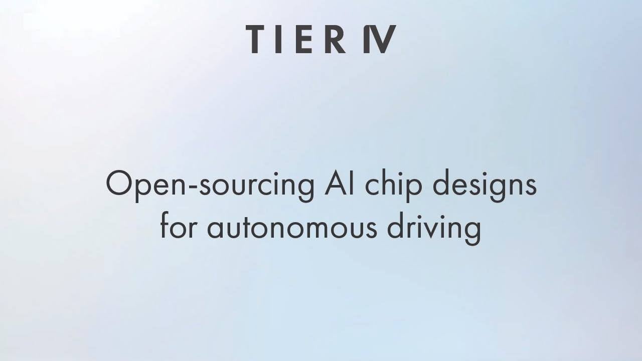 TIER IV joins JST’s Next-Generation Edge AI Semiconductor R&D Program to open-source AI chip designs for autonomous driving